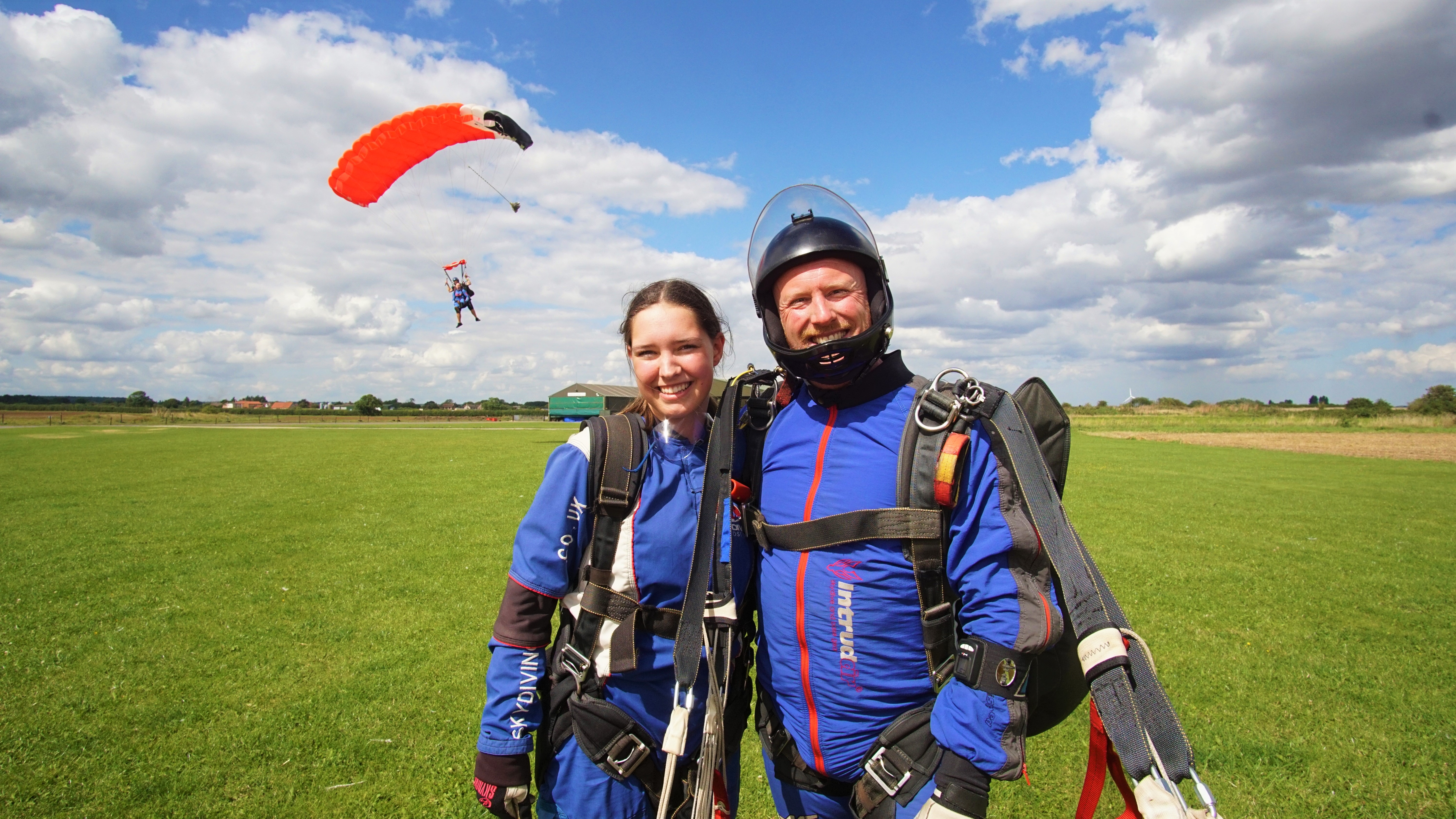 Tandem skydive supporting mental health fundraising