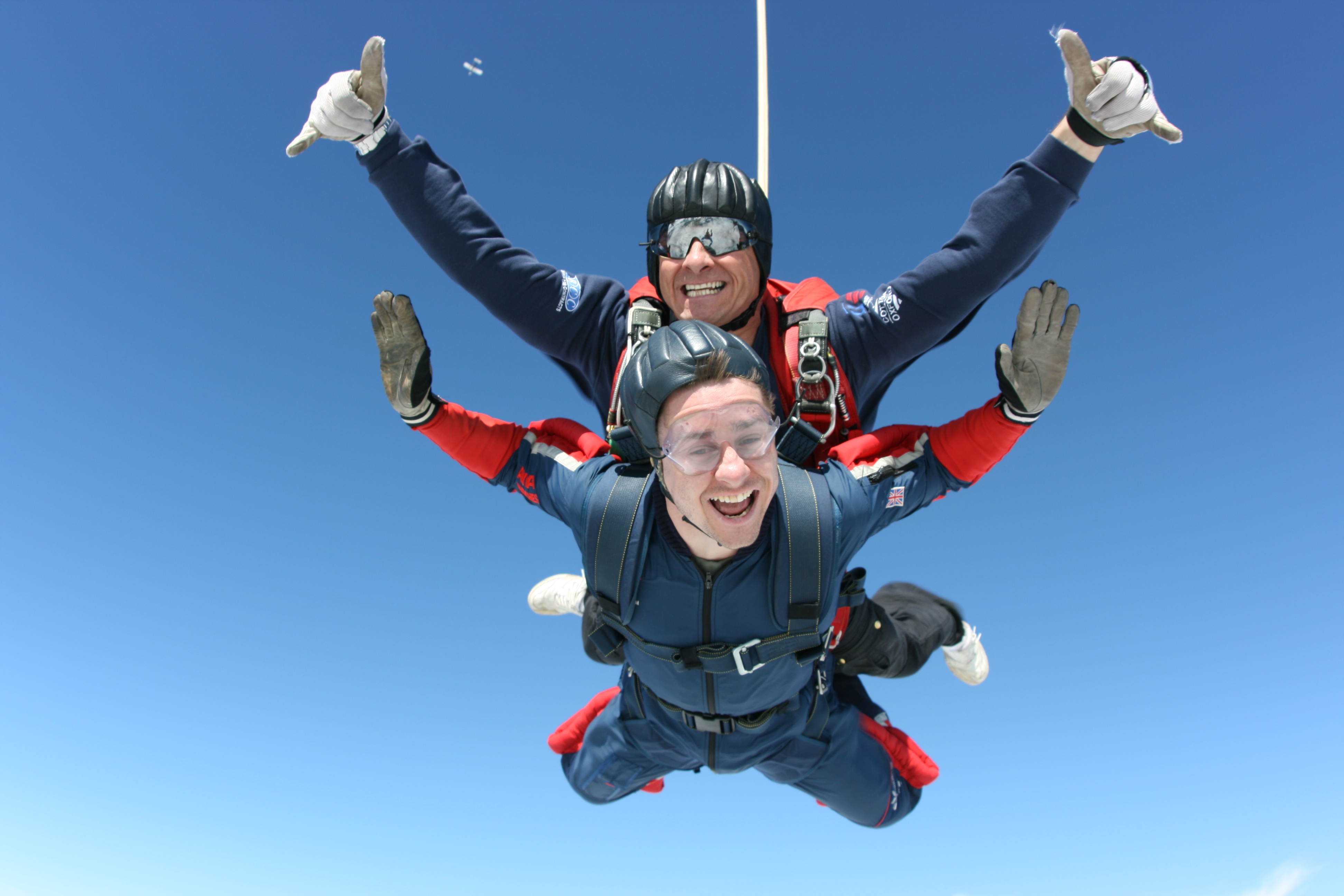 Tandem skydive supporting mental health fundraising