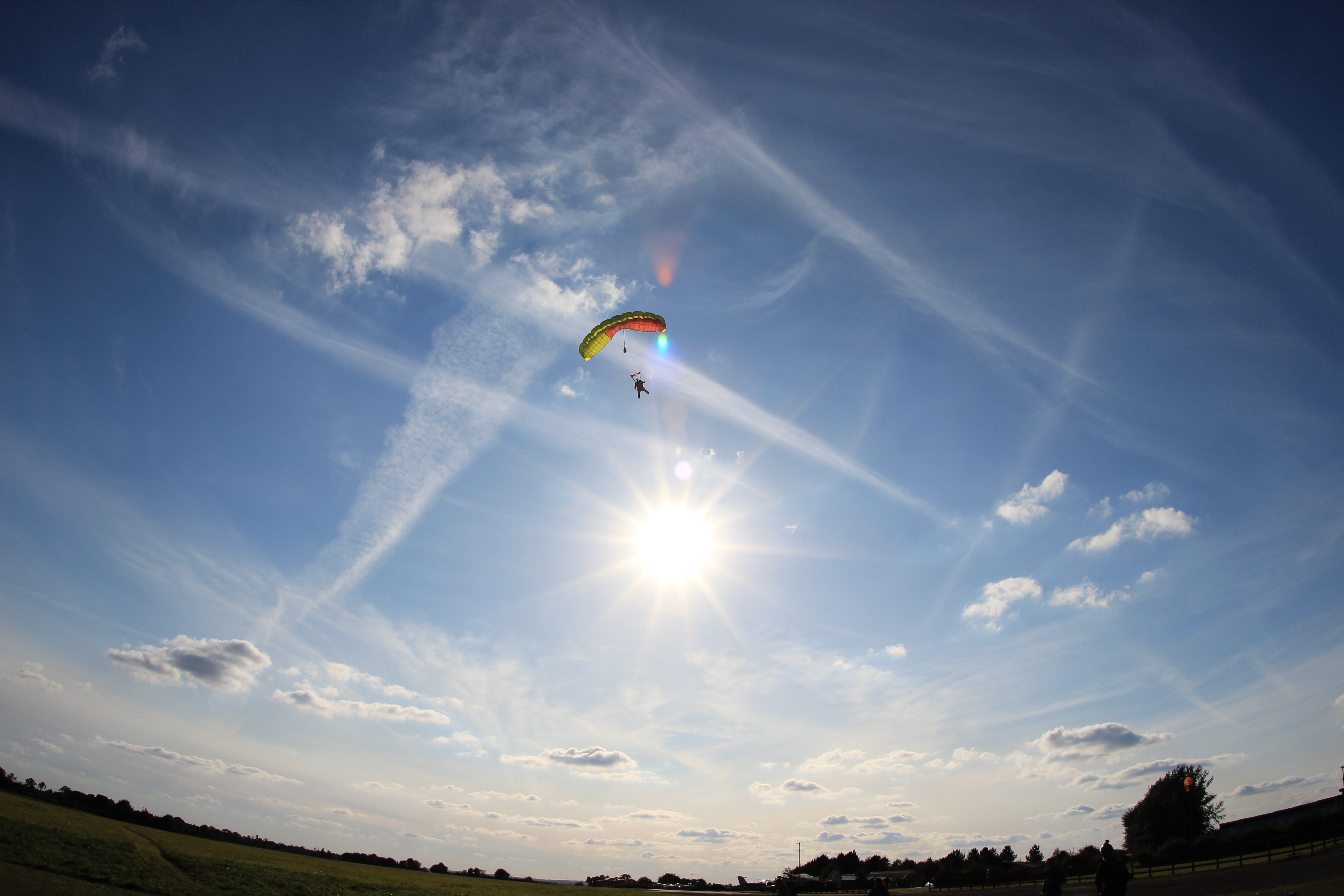 Tandem skydive supporting mental health fundraising